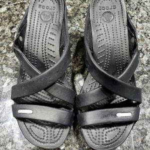 Crocs heeled sandle